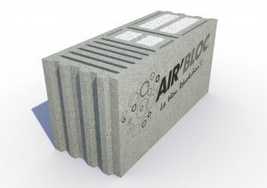Bloc sécable ou multicouple 20x25x50 en béton isolant